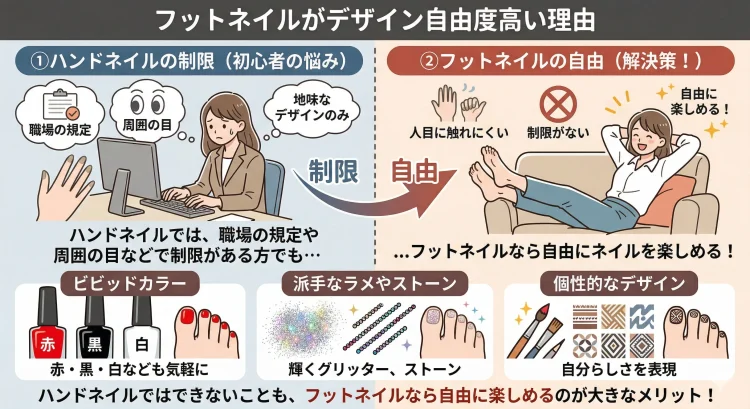 デザインの自由度が高い